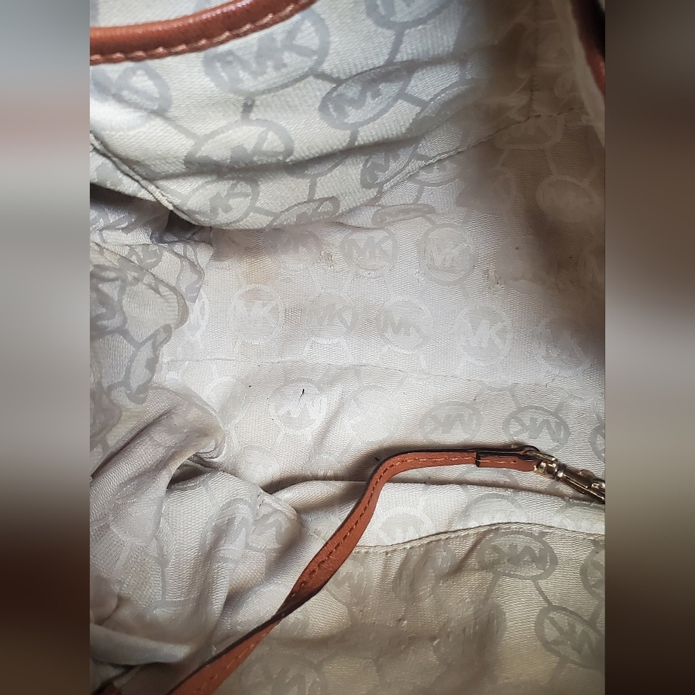 Michael Kors Large Hamilton Leather Satchel Bag - Picture 7 of 15